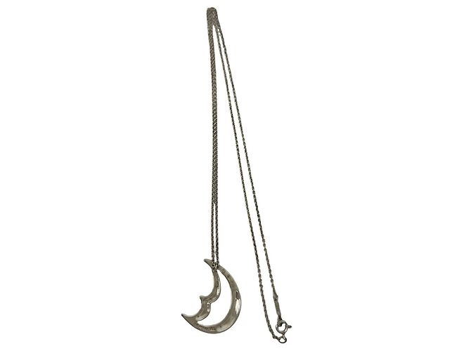 Tiffany & Co Collana Tiffany Vintage Crescent Moon Argento - vista 5