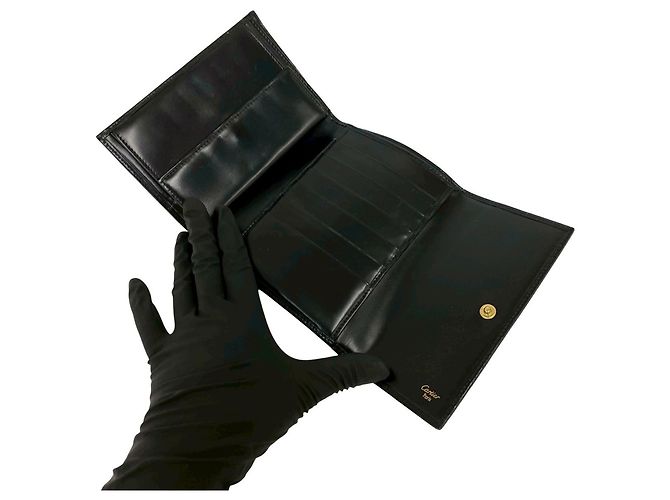 Cartera tríptico Cartier Panther Line Negro - vista 7