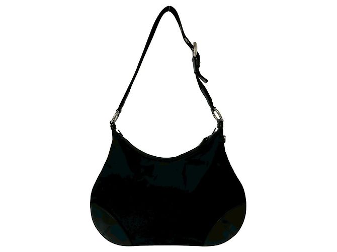 Tote a spalla in nylon e pelle Prada Nero - vista 3