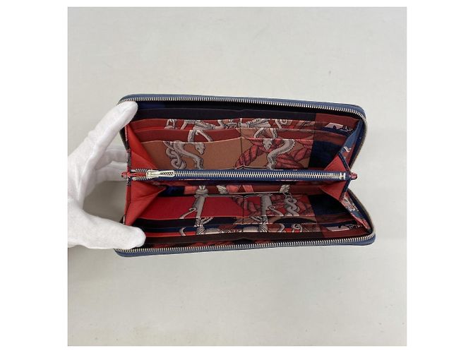 Hermès Cartera larga Azap Hermes Azul marino - vista 3