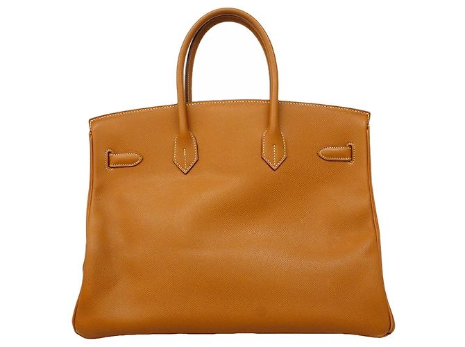 Hermès Borsa Hermes Birkin 35 in pelle Epsom Gold D'oro - vista 12