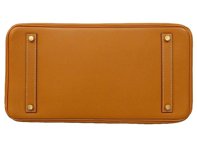 Hermès Borsa Hermes Birkin 35 in pelle Epsom Gold D'oro - vista 3