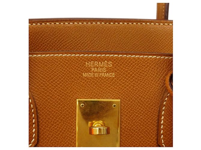 Hermès Borsa Hermes Birkin 35 in pelle Epsom Gold D'oro - vista 5