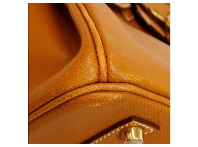 Hermès Borsa Hermes Birkin 35 in pelle Epsom Gold D'oro - vista 6
