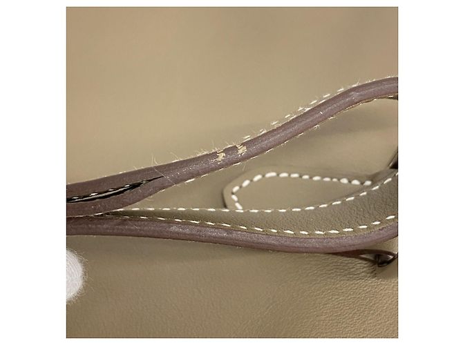 Borsa a tracolla Hermès in grigio Etoupe Taupe - vista 7