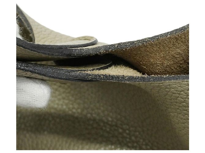 Hermès Borsa Hermes Picotin Lock PM in pelle Taurillon Clemence grigia Marrone - vista 9
