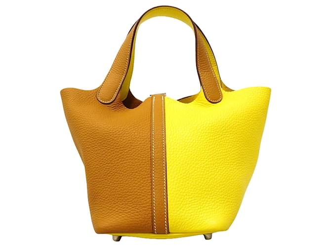 Hermès Borsa Hermes Picotin Lock PM Casaque D'oro - vista 10