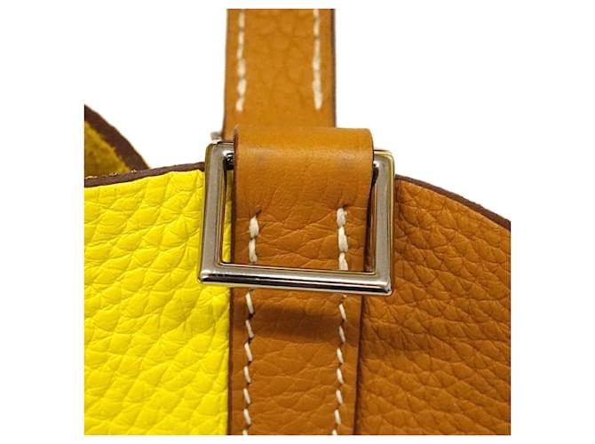 Hermès Borsa Hermes Picotin Lock PM Casaque D'oro - vista 9