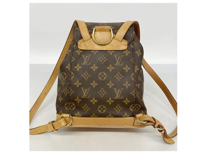 Zaino Louis Vuitton Monogram Montsouris MM Marrone - vista 12