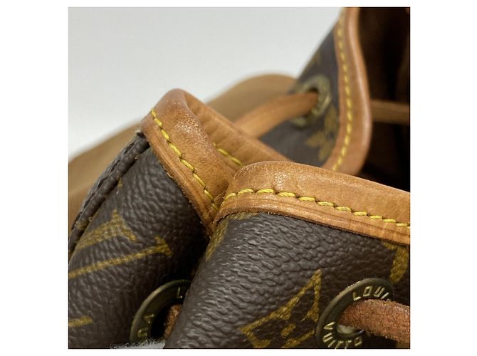 Zaino Louis Vuitton Monogram Montsouris MM Marrone - vista 8