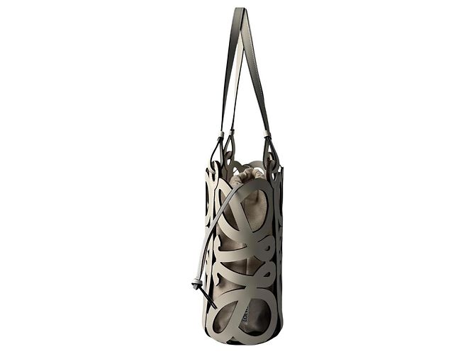 Borsa Tote Loewe Anagram Cutout da donna Bianco - vista 4