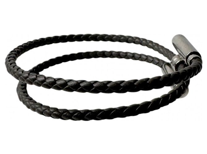 Hermès Pulsera Tourni Tresse Hermes Castaño - vista 4