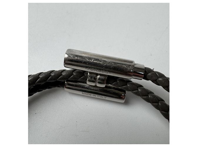 Hermès Pulsera Tourni Tresse Hermes Castaño - vista 5