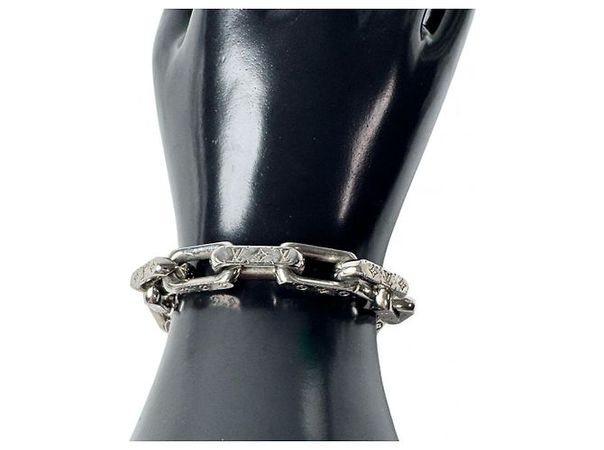 Bracciale a catena collana Monogram Louis Vuitton Argento - vista 3