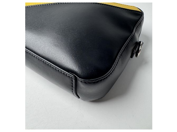 Borsa a tracolla Fendi Diagonal Marrone Nero Giallo - vista 12