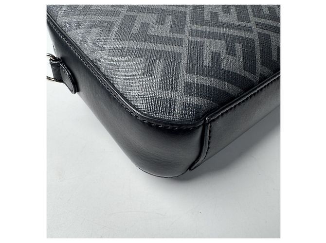 Borsa a tracolla Fendi Diagonal Marrone Nero Giallo - vista 13