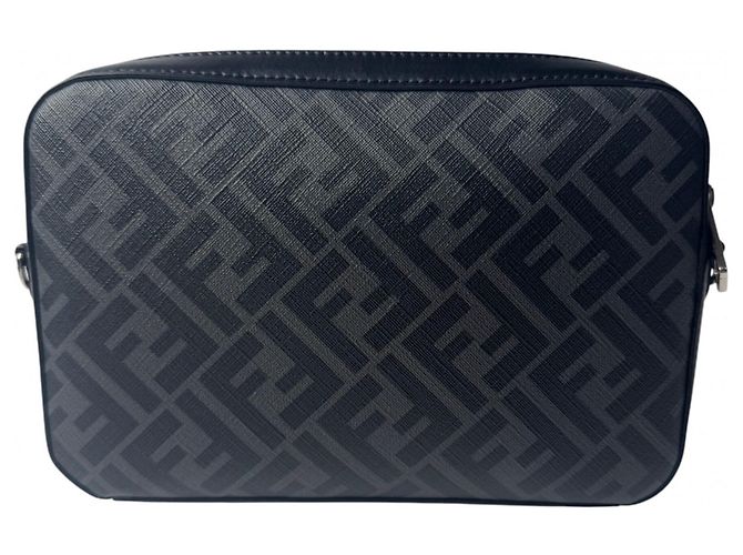 Borsa a tracolla Fendi Diagonal Marrone Nero Giallo - vista 3