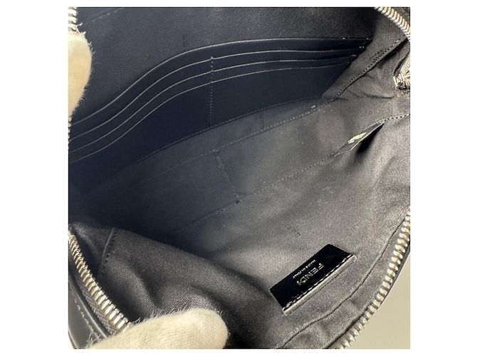 Borsa a tracolla Fendi Diagonal Marrone Nero Giallo - vista 7
