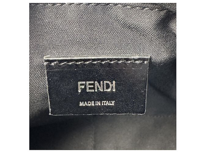 Borsa a tracolla Fendi Diagonal Marrone Nero Giallo - vista 8