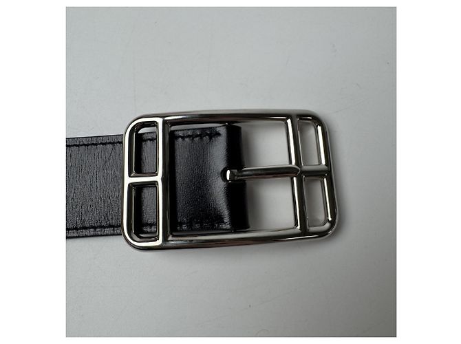 Hermès Cinto Reversível Hermes Cape Cod Preto Castanho escuro - vista 6