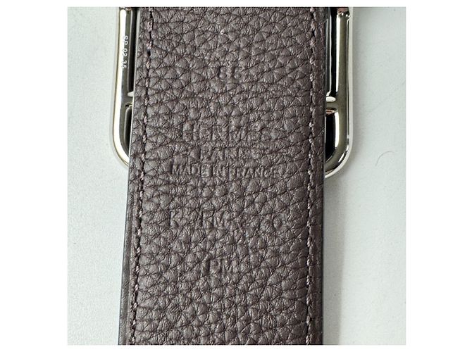 Hermès Cinto Reversível Hermes Cape Cod Preto Castanho escuro - vista 7