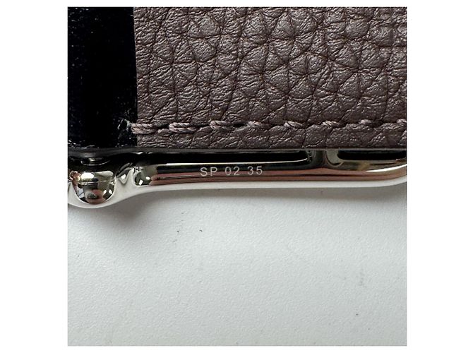 Hermès Cinto Reversível Hermes Cape Cod Preto Castanho escuro - vista 8