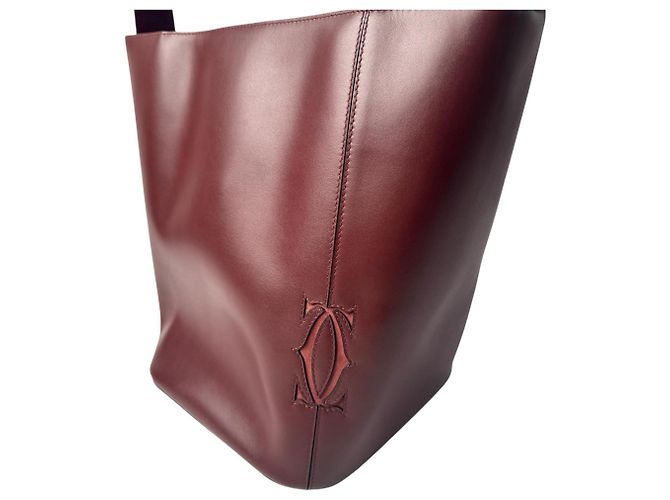 Borsa a una spalla Cartier Must Bordeaux Bordò - vista 11