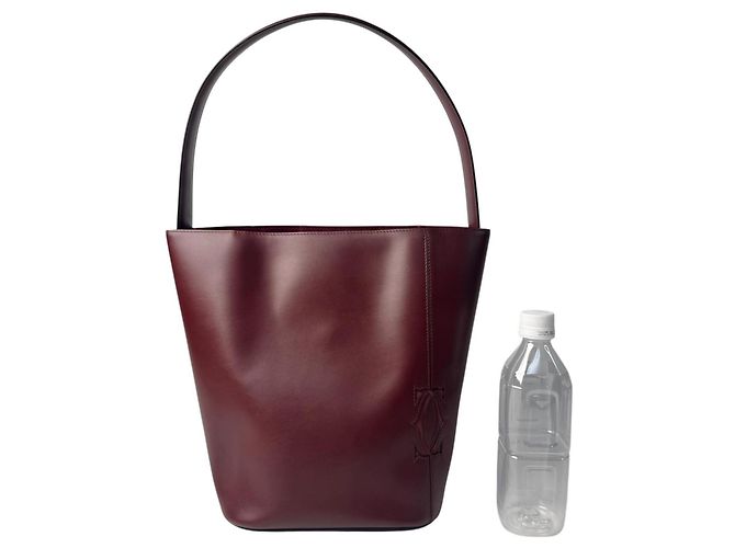 Borsa a una spalla Cartier Must Bordeaux Bordò - vista 12