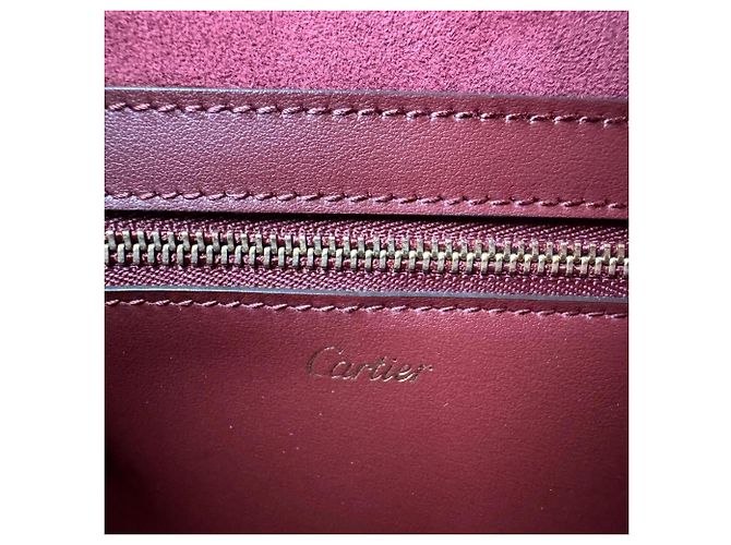 Borsa a una spalla Cartier Must Bordeaux Bordò - vista 9