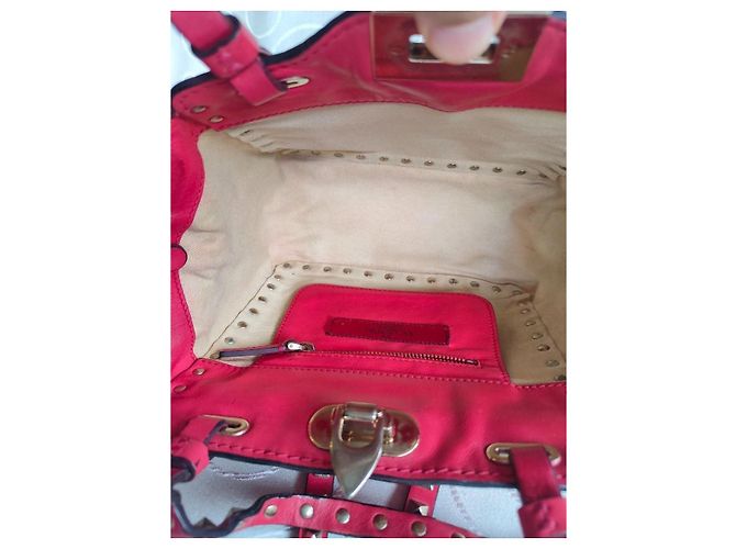 Borsa Tote Valentino Garavani Rockstud in pelle piccola, rossa - vista 13