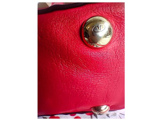 Borsa Tote Valentino Garavani Rockstud in pelle piccola, rossa - vista 17