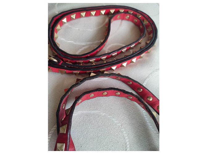 Borsa Tote Valentino Garavani Rockstud in pelle piccola, rossa - vista 7