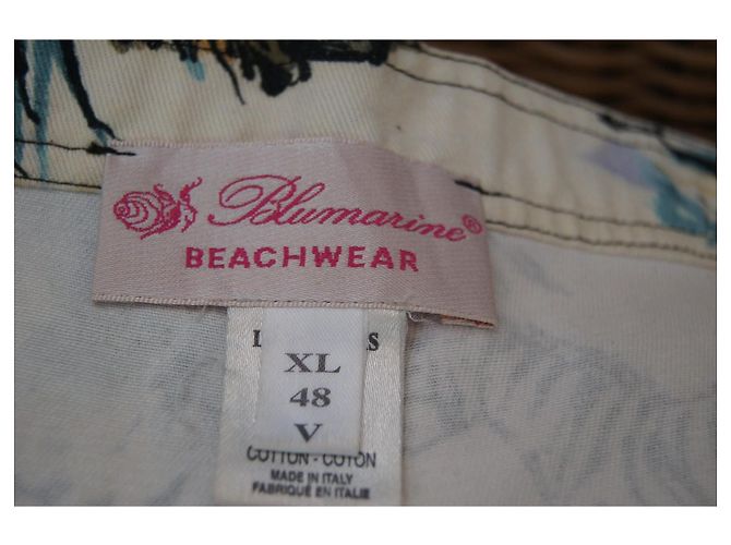 Pantalones cropped con estampado animal Blumarine Blanco Multicolor Estampado de leopardo - vista 5
