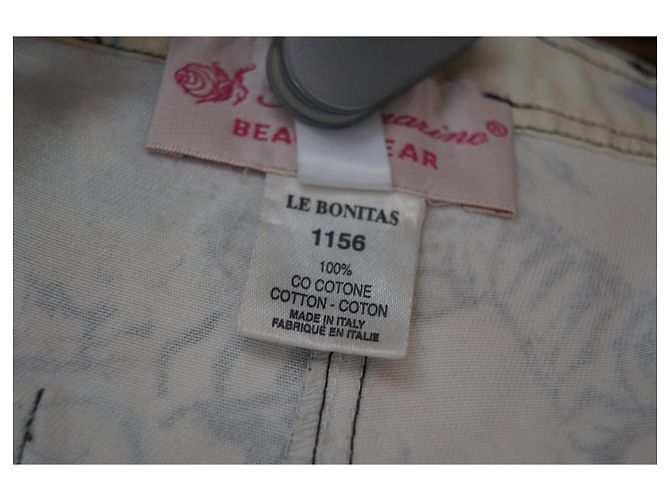 Pantalones cropped con estampado animal Blumarine Blanco Multicolor Estampado de leopardo - vista 6