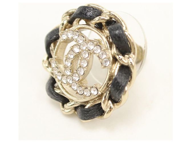 Chanel Gold Stud Ohrringe Golden - Ansicht 3