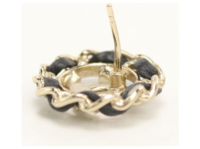 Chanel Gold Stud Ohrringe Golden - Ansicht 4