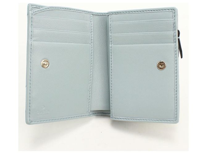 Marmont Portafoglio Bi-Fold Gucci blu - vista 3