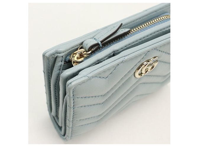Marmont Portafoglio Bi-Fold Gucci blu - vista 7