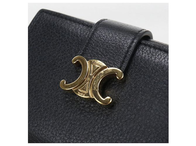 Céline Celine Black Tri-fold Wallet - view 5