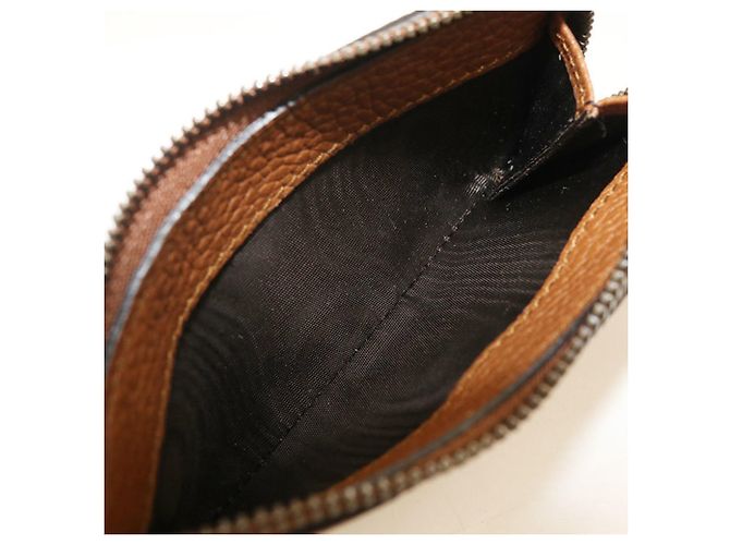 Bamboo Cartera bi-fold Gucci de cuero marrón con detalles de bambú Castaño - vista 5