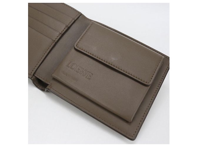 Portafoglio Bifold con scomparto monete Loewe Marrone - vista 4