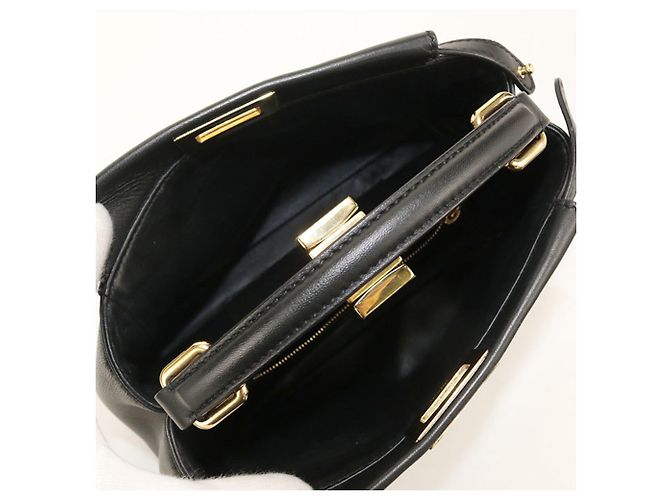 Borsa Fendi 2WAY Peekaboo Nero - vista 3