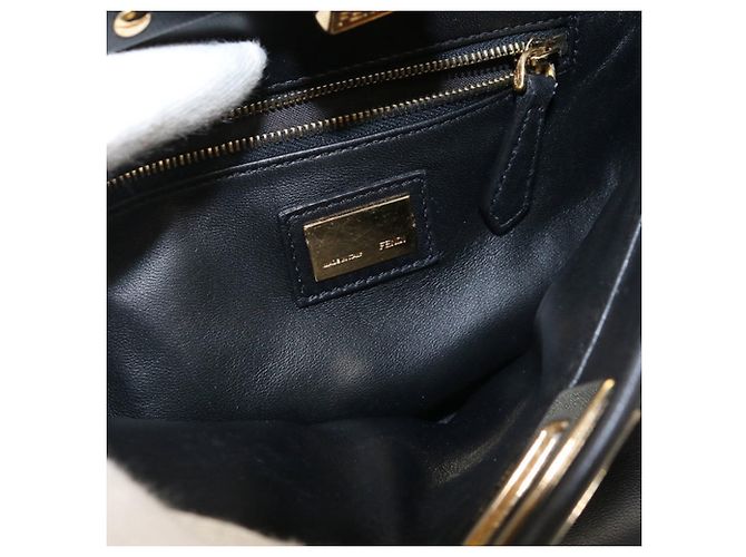 Borsa Fendi 2WAY Peekaboo Nero - vista 4