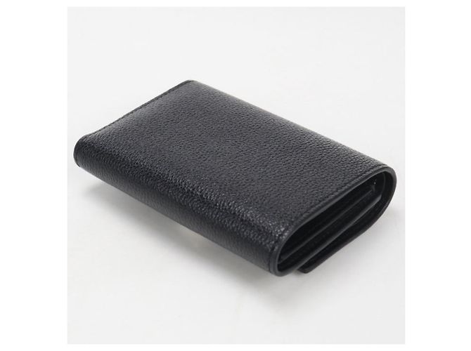 Cartera tríptico de piel de grano negro Loewe - vista 2