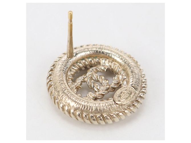 Chanel Coco Mark Gold Stud Ohrringe Golden - Ansicht 2