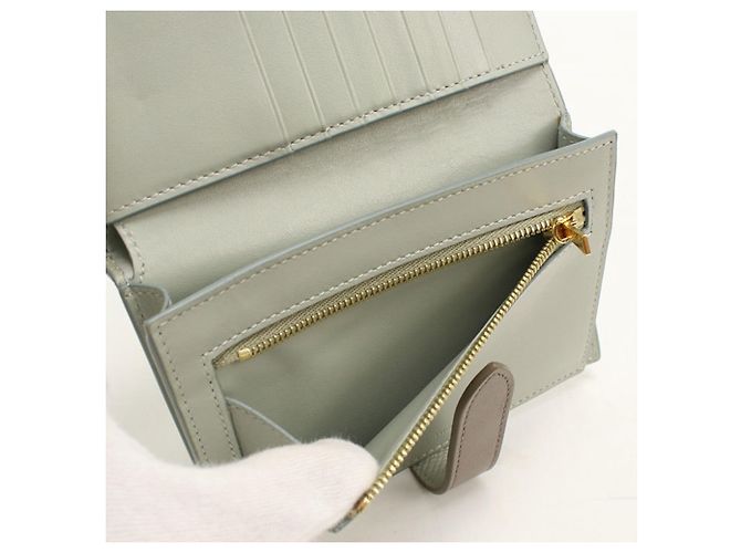 Céline Cartera Bi-Fold Celine Gris Castaño - vista 6