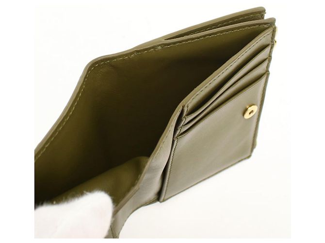 Cartera Bi-Fold Bottega Veneta en Khaki Caqui - vista 4