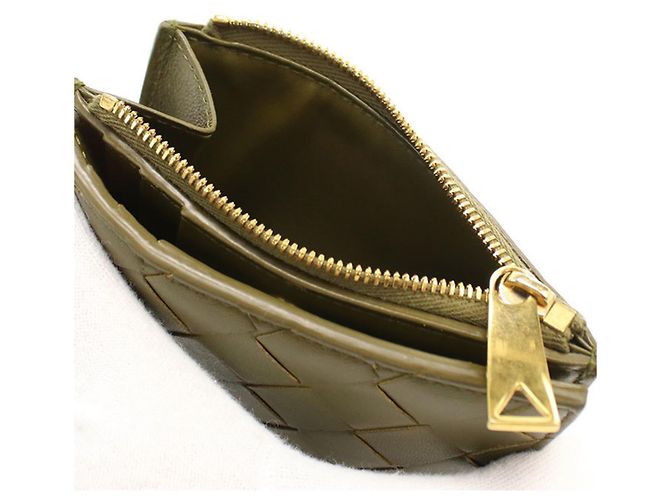 Cartera Bi-Fold Bottega Veneta en Khaki Caqui - vista 5