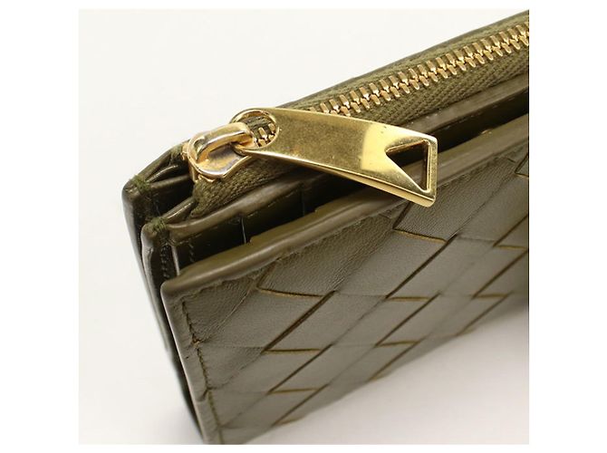 Cartera Bi-Fold Bottega Veneta en Khaki Caqui - vista 6