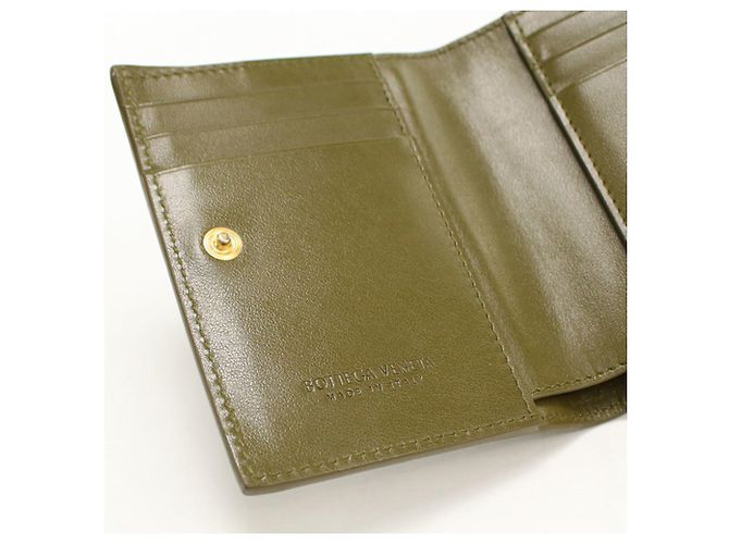 Cartera Bi-Fold Bottega Veneta en Khaki Caqui - vista 7